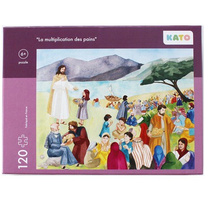PUZZLE KATO "LA MULTIPLICATION DES PAINS" - PUZZLE DE 120 PIECES ,DIMENSIONS 48X38CM
