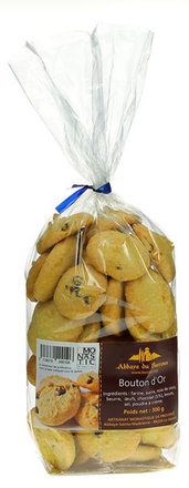 BOUTON D’OR SACHET 300G (BISCUIT A LA NOIX DE COCO ET AU CHOCOLAT)