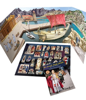 EN AVANT NOEL 2020 AVEC SAINT NICOLAS - CALENDRIER DE L'AVENT AVEC STICKERS ET LIVRET D'ACCOMPAGNATE