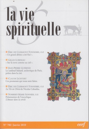 VIE SPIRITUELLE VS786