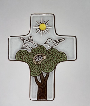 CROIX CERAMIQUE COLOMBES ARBRE