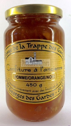 CONFITURE POMME/ORANGE/NOIX, POT DE 450 G