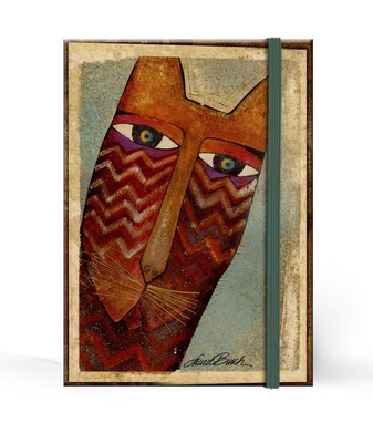 CARNET COUVERTURE RIGIDE - PETIT FORMAT - LB CHATS ETHNIQUES 100X140MM