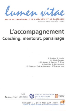 LUMEN VITAE - NUMERO 2 L'ACCOMPAGNEMENT COACHING, MENTORAT, PARRAINAGE