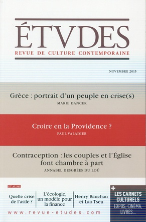 ETUDES NOVEMBRE 2015 N 4221
