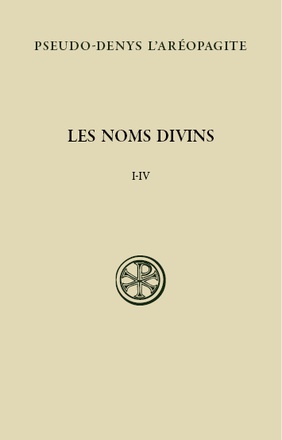 SC 578 LES NOMS DIVINS CHAPITRE I-IV