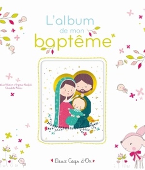 L'ALBUM DE MON BAPTEME - LIVRE AVEC ICONE SUR BOIS