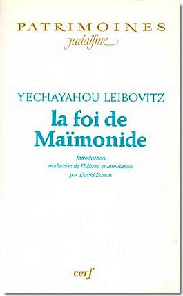 LA FOI DE MAIMONIDE