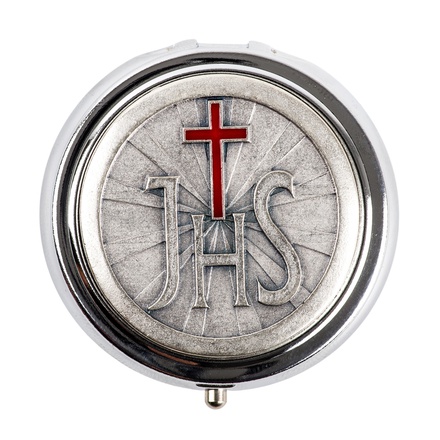 CUSTODE DOREE PLAQUE ARGENT JHS CROIX ROUGE