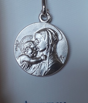 MEDAILLE VIERGE ET ENFANT 18 MM