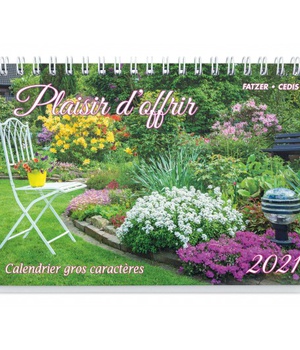 PLAISIR D OFFRIR-GROS CARACTERES - CALENDRIER GBK 2021