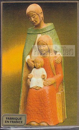 ICONE MEDIA 10X15 Y LE PAPE STE FAMILLE/JOSEPH MANTEAU VERT NDSP