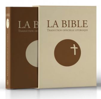 LA BIBLE - TRADUCTION OFFICIELLE LITURGIQUE CUIR MARRON