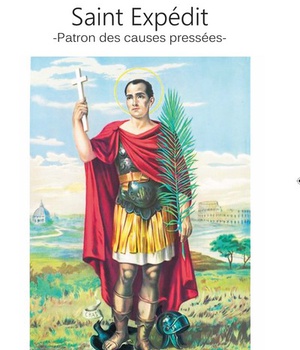SAINT EXPEDIT, PATRON DES CAUSES PRESSEES - L373