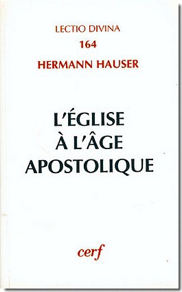 L'EGLISE A L'AGE APOSTOLIQUE