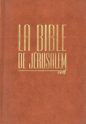 BIBLE JERUSALEM - EDITION COMPACTE, MARRON, SOUPLE AVEC INTRODUCTIONS, NOTES, REFERENCES, TABLEAUX,