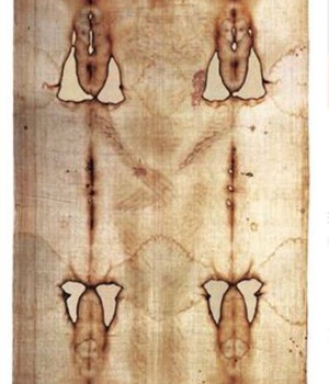 REPRODUCTION DU LINCEUL DE TURIN FACE A L'ECHELLE 100% - F131A
