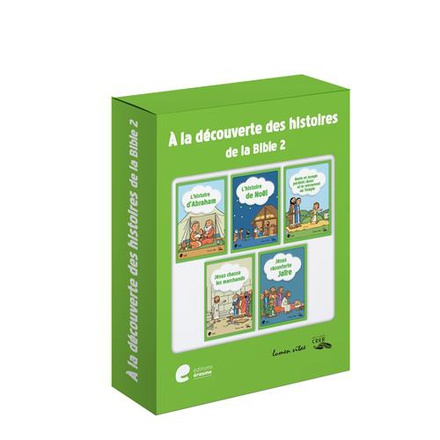 A LA DECOUVERTE DES HISTOIRES DE LA BIBLE - 4/7ANS - COFFRET - EDITIONS CRER/LUMEN VITAE/AVERBODE