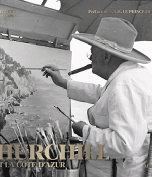CHURCHILL PEINT LA COTE D'AZUR