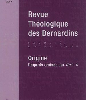 REVUE THEOLOGIQUE DES BERNARDINS 20