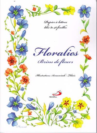 PAPIER A LETTRES FLORALIES BRINS BPL14