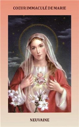 LIVRET DE NEUVAINE AU COEUR IMMACULE DE MARIE