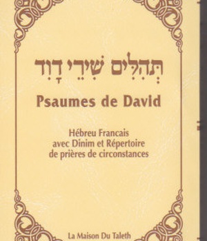 PSAUMES DE DAVID HEBREU FRANCAIS - BLANC TEHILIM