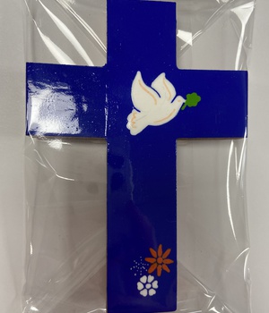 CROIX BOIS PEINT LA ESPERANZA