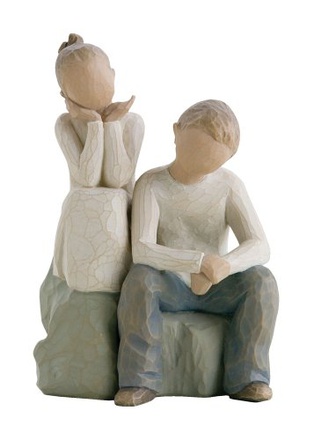 STATUE FRERE ET SOEUR NDSP