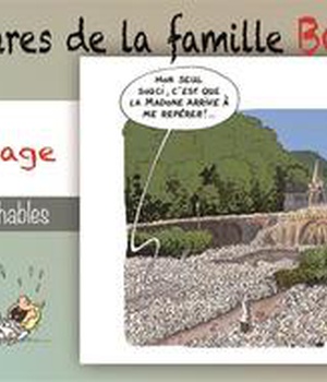 LIVRET COLLECTION : LES AVENTURES DE LA FAMILLE BERGEOME N 1. EN PELERINAGE - 10 CARTES POSTALES DIF