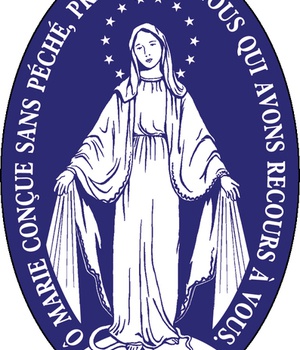 AUTOCOLLANT MEDAILLE MIRACULEUSE - DE PAREBRISE
