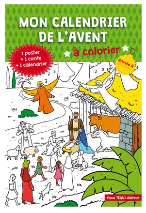 MON CALENDRIER DE LAVENT A COLORIER - ANNEE A