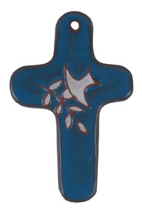 CROIX SYMBOLE EMAIL BLEU COLOMBE