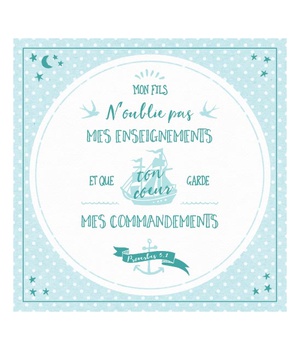 TABLEAU : MES COMMANDEMENTS - PROVERBE 3.1