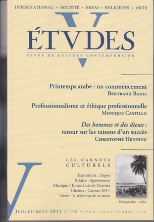 ETUDES JUILLET-AOUT 2011