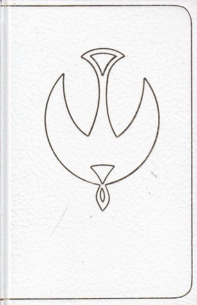 BIBLE COLOMBE MARIAGE BLANCHE TRANCHE OR