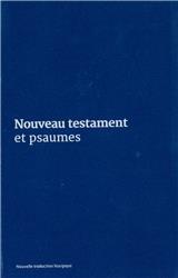 NOUVEAU TESTAMENT ET PSAUMES - COUVERTURE VINYLE BLEUE