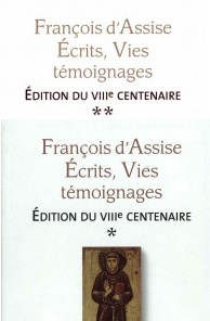 FRANCOIS D'ASSISE ECRITS, VIES, TEMOIGNAGES 2 TOMES