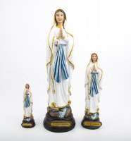 STATUE NOTRE DAME DE LOURDES 12 CM RESINE PEINTE A LA MAIN NDSP