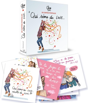 25 CARTES "QUI SEME DU LOVE"
