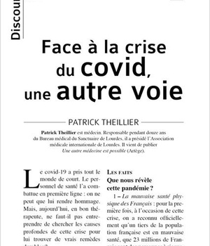 DISCOURS N 6 - FACE A LA CRISE DU COVID, UNE AUTRE VOIE