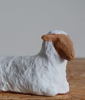 MOUTON 7.5 CM DE LONG CRECHE NUIT DE LUMIERE