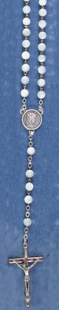CHAPELET STELLARGENT NACRE RONDE