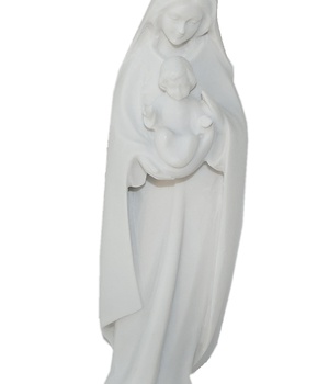 MARIE ENFANT STATUE BLANCHE ALBATRE 10 CM NDSP