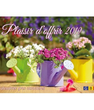 CALENDRIER PLAISIR D OFFRIR 2019 GROS CARACTERES