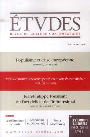 ETUDES SEPTEMBRE 2014