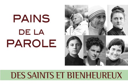 PAIN DE LA PAROLE DES SAINTS ET BIENHEUREUX - 180 CARTES RECTO VERSO