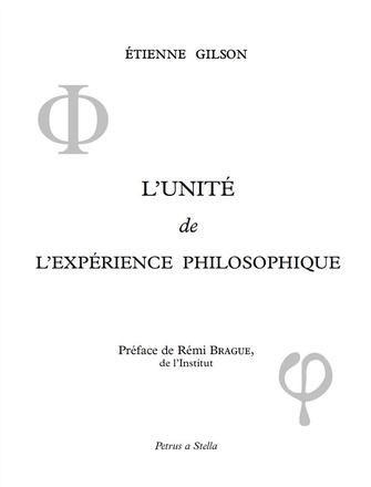 L'UNITE DE L'EXPERIENCE PHILOSOPHIQUE