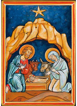 ICONE NATIVITE 10X15 CM