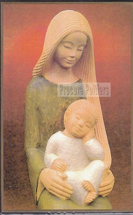 ICONE CITHARE 13X18 Y LE PAPE VIERGE A L'ENFANT CONFIANCE (V) NDSP
